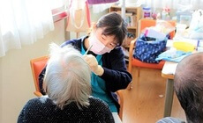 口腔ケアの様子