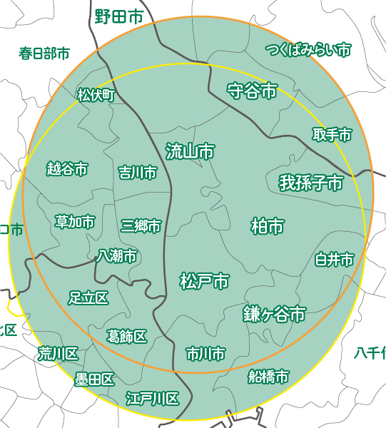 訪問エリアマップ
