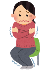 冷え性のイラスト