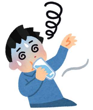 高齢者の脱水の原因イラスト