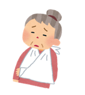 骨折しているイラスト